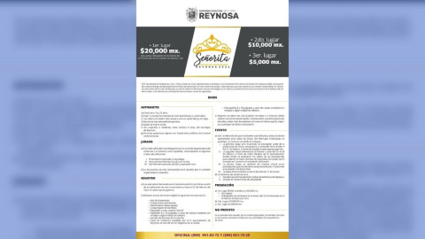 Continúa registro para Señorita Fiestas de Aniversario Reynosa 2022