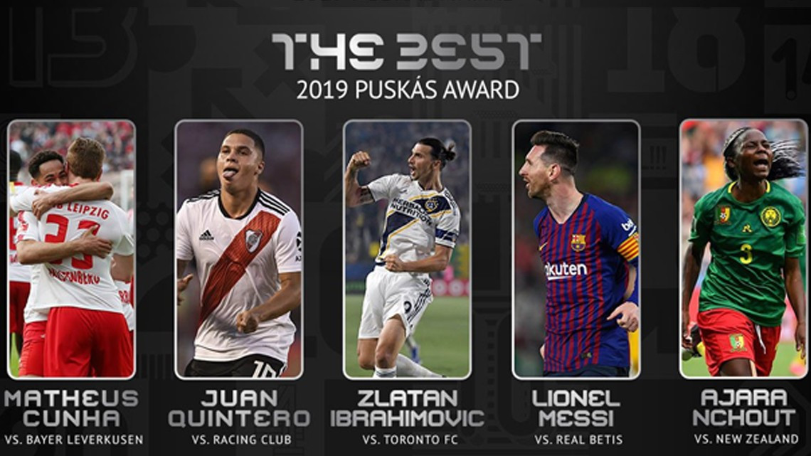 Los golazos nominados al Puskás