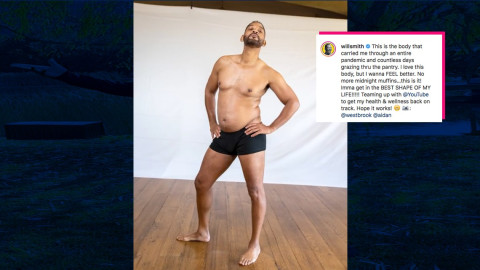  Will Smith muestra sus kilitos de más
