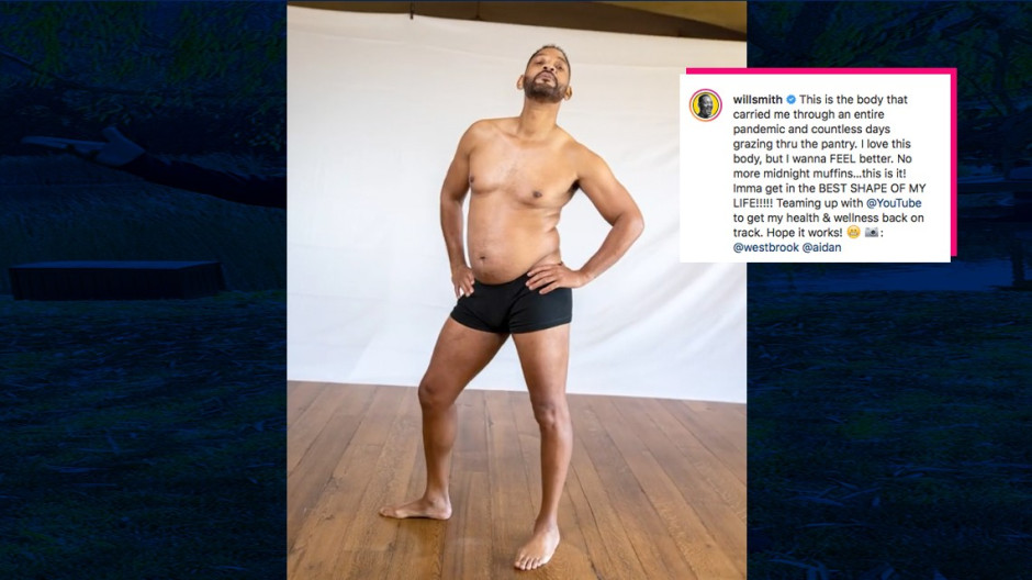  Will Smith muestra sus kilitos de más