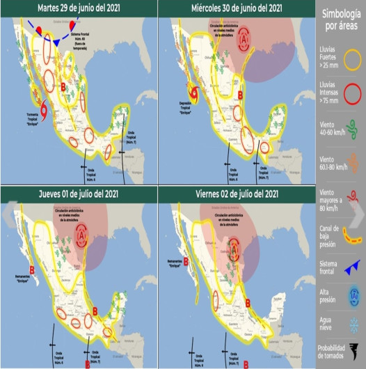 Protección Civil de Reynosa en alerta por alta probabilidad de lluvias