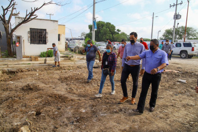 Realiza alcalde Carlos Víctor Peña Ortiz recorrido de supervisión de obras