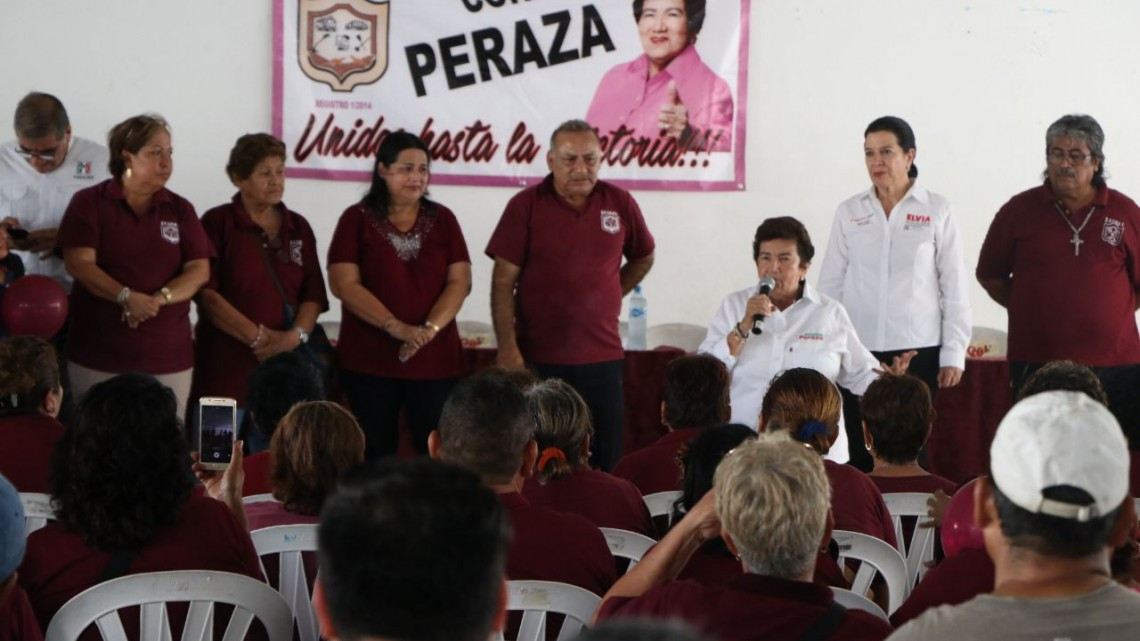 Trabajadores del Ayuntamiento de Tampico están con Magda Peraza