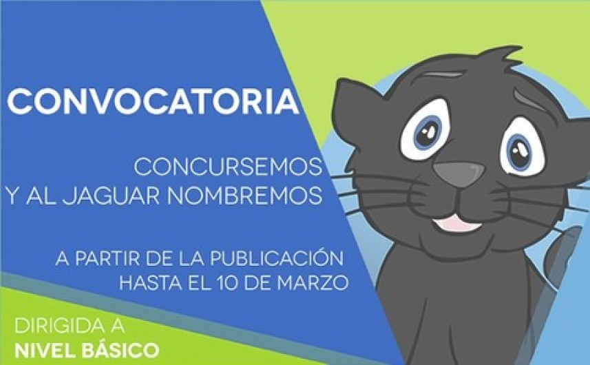 Emite convocatoria “Concursemos y al Jaguar Nombremos”