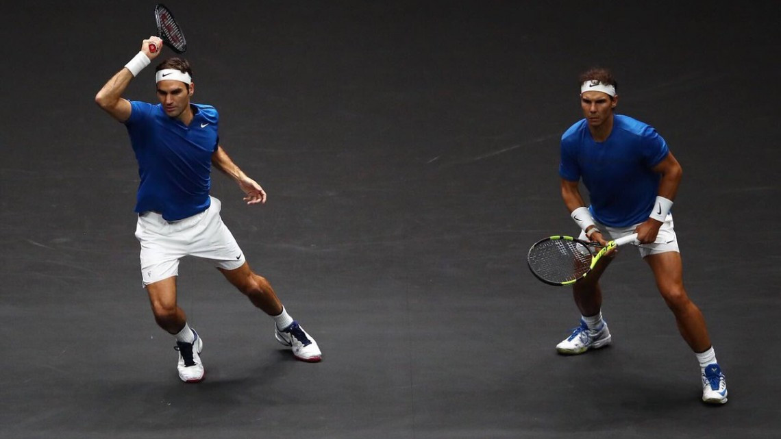 Federer y Nadal triunfan en juego de dobles