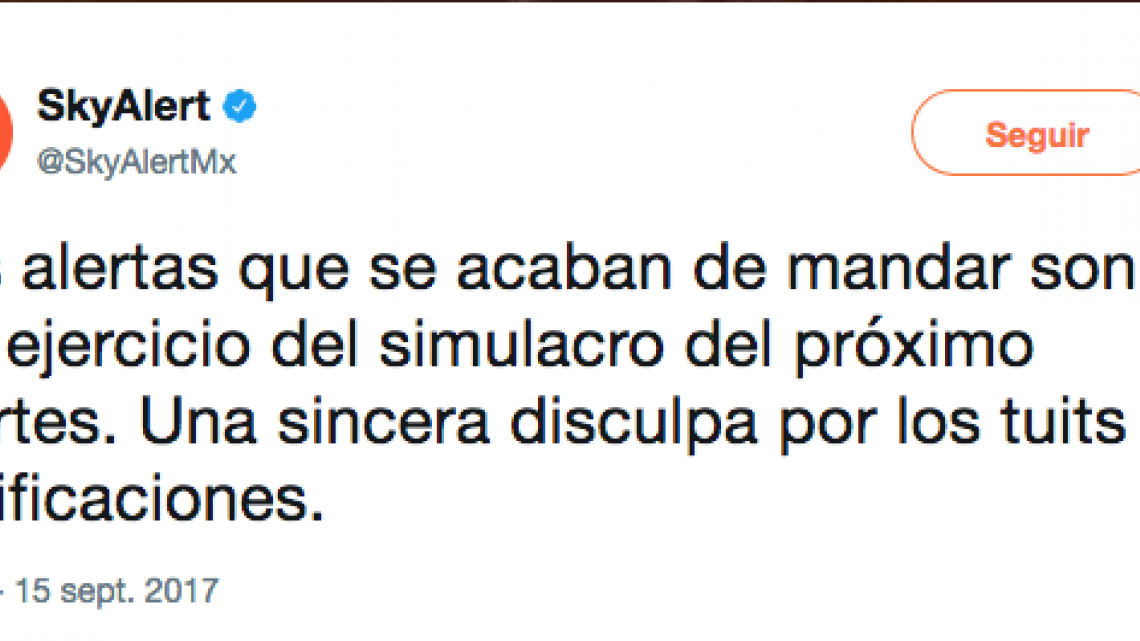 Aplicación envía alertas falsas de sismo
