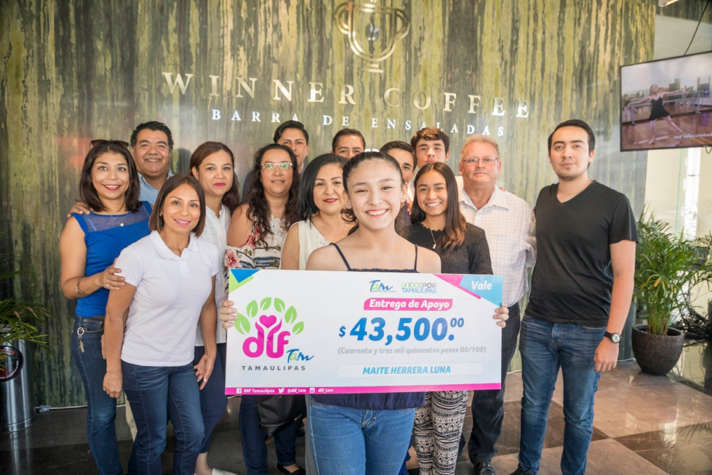 DIF Tamaulipas y Winner Coffee y sociedad civil cumplen los sueños de deportistas Tamaulipecos