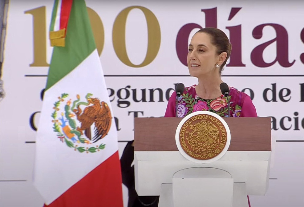 Claudia Sheinbaum rinde informe de 100 días de gobierno