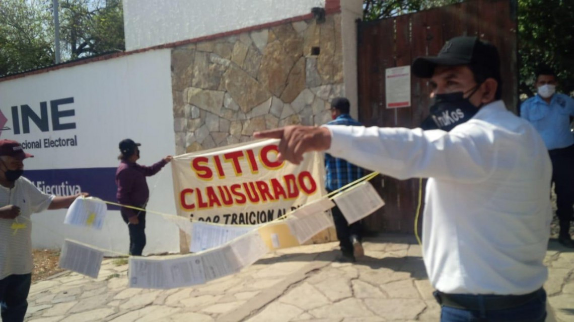 Clausuran de manera simbólica INE Tamaulipas 