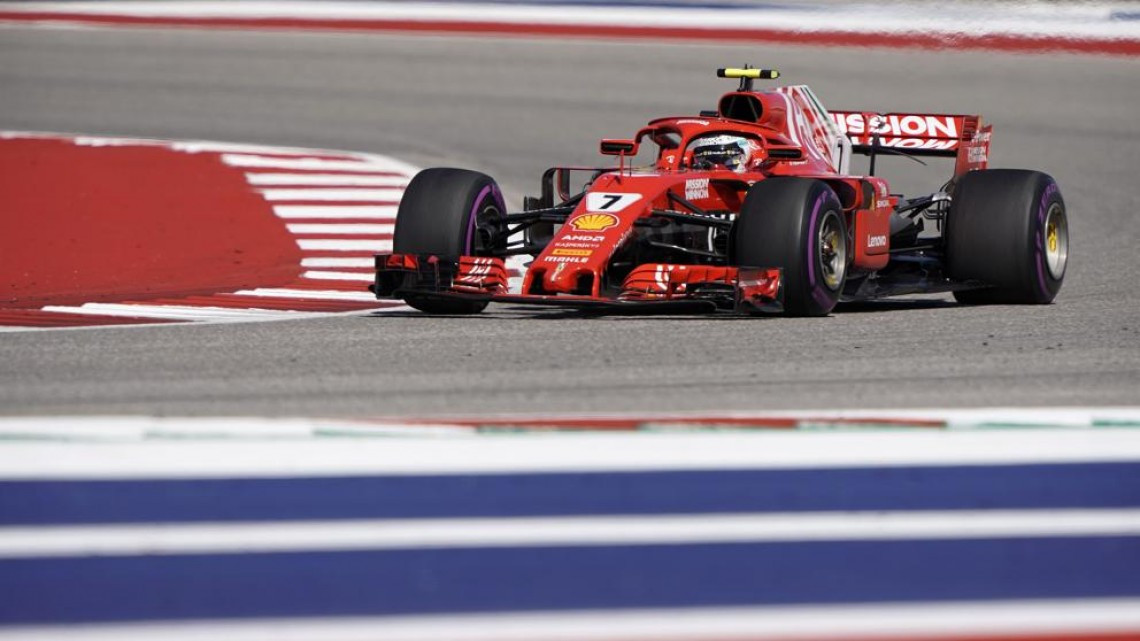 Kimi Raikkonen se lleva el GP de EU, Checo Pérez termina en décima posición