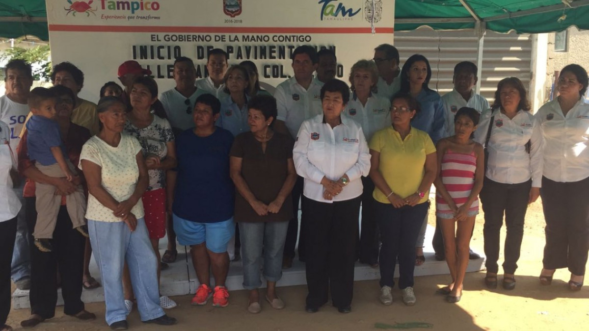 Arrancan obra de pavimentación superior a los 2.8 mdp en la México