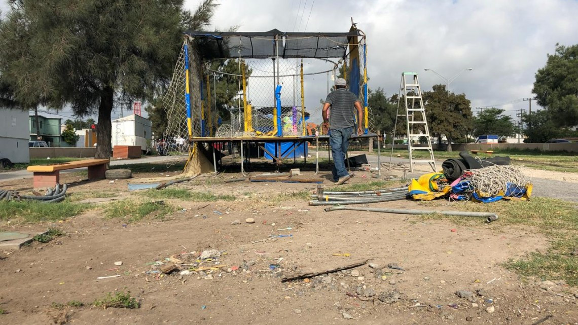 Remodelaran parque Periférico en Matamoros