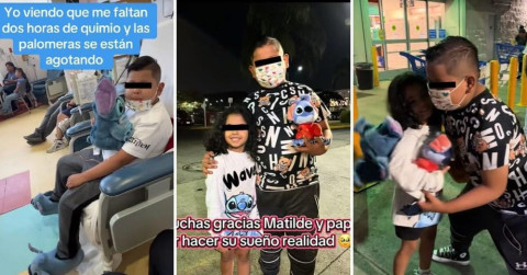 Niña regala su palomera de Stitch a un niño con cáncer 