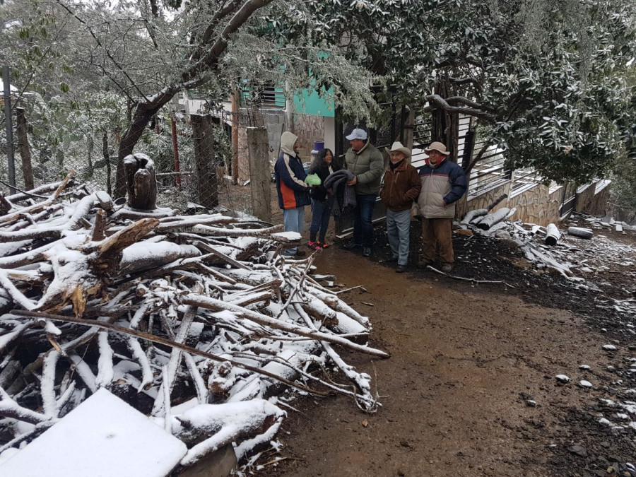 Cae agua nieve en Victoria