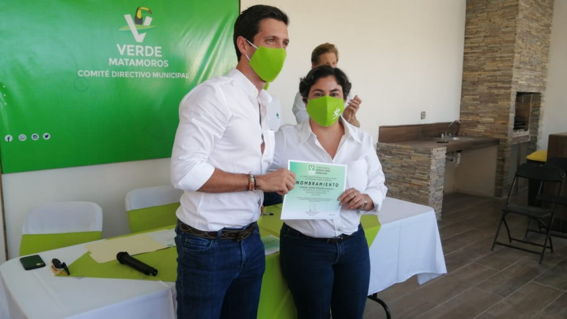 Instalan oficialmente Comité Directivo Municipal del Partido Verde en Matamoros 