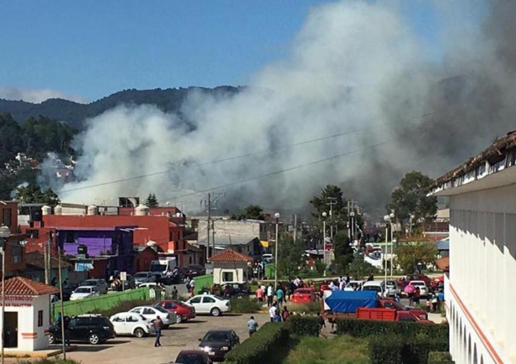 Fuerte explosión se registra en Chiapas