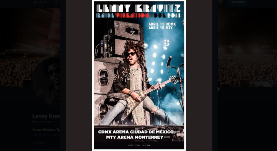 Lenny Kravitz llegará a México en 2018