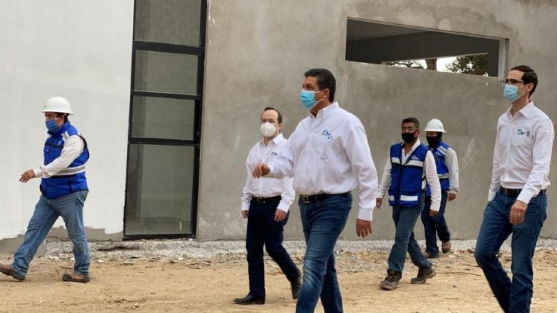 Supervisa gobernador de Tamaulipas construcción del Complejo de SP