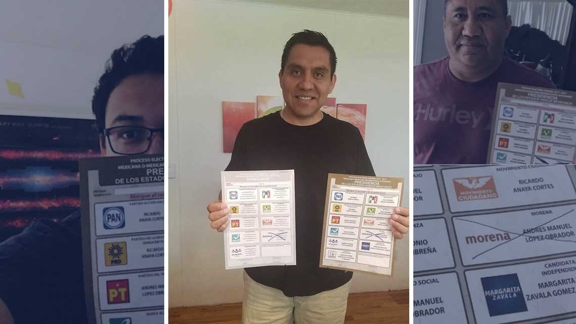 Mexicanos residentes en el extranjero muestras apoyo a AMLO