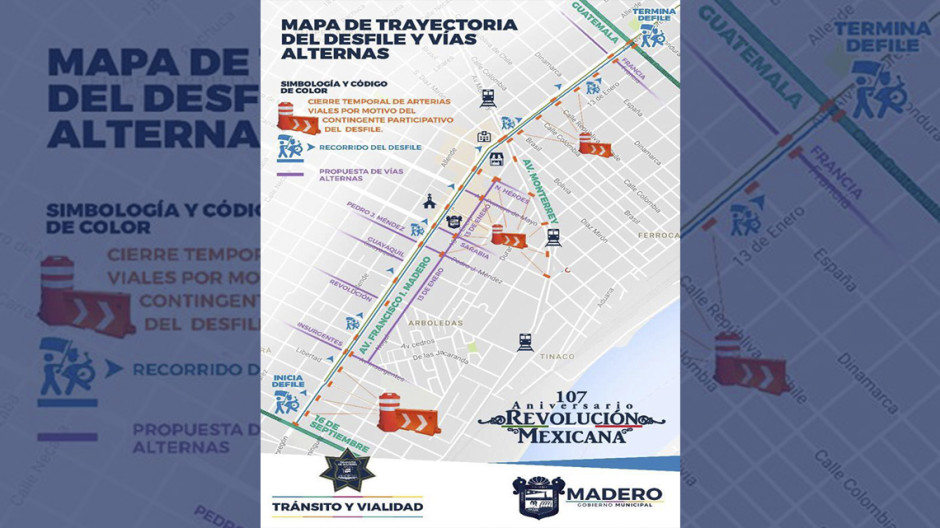 Dan a conocer ruta Desfile de la Revolución Mexicana