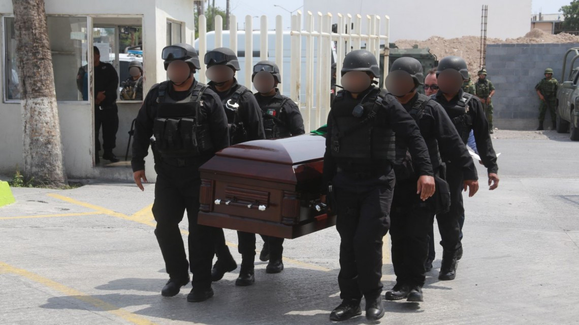 Policía Estatal fallecido es despedido con honores por SSP