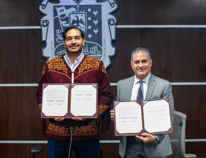 Firma del Alcalde Carlos Peña Ortiz une región binacional por su historia y comercio 