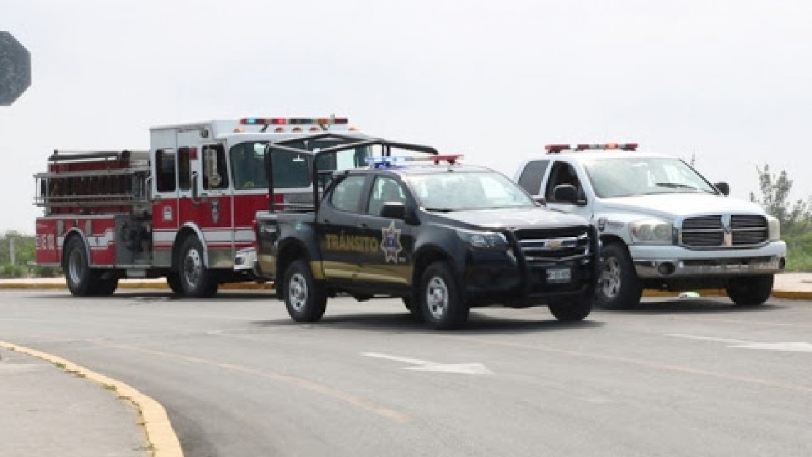 Vandalizado encontraron parque vehicular de PC Madero