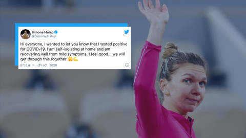 Simona Halep da positivo a coronavirus