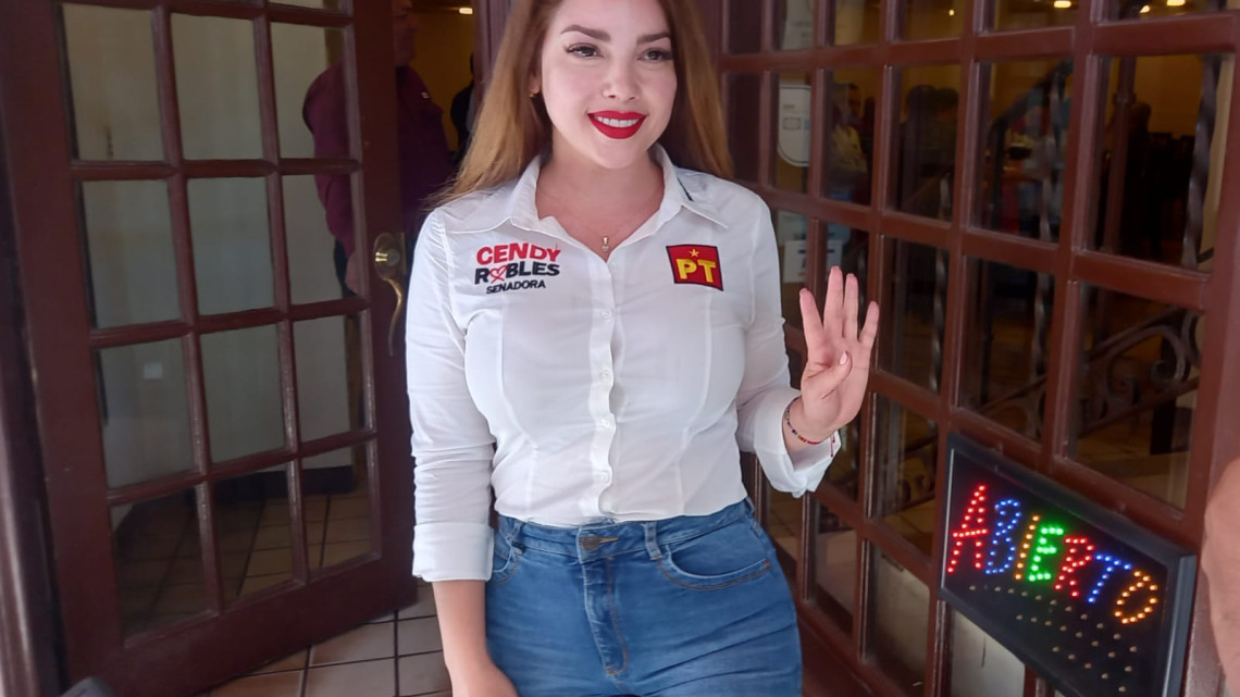 Asigna INE Seguridad a Cendy Robles, candidata al Senado por el PT