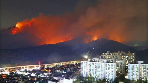Incendio en Corea del Sur provoca evacuaciones masivas