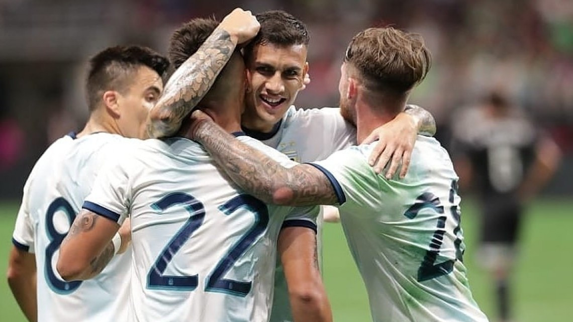 La "amistosa" goleada de Argentina a México