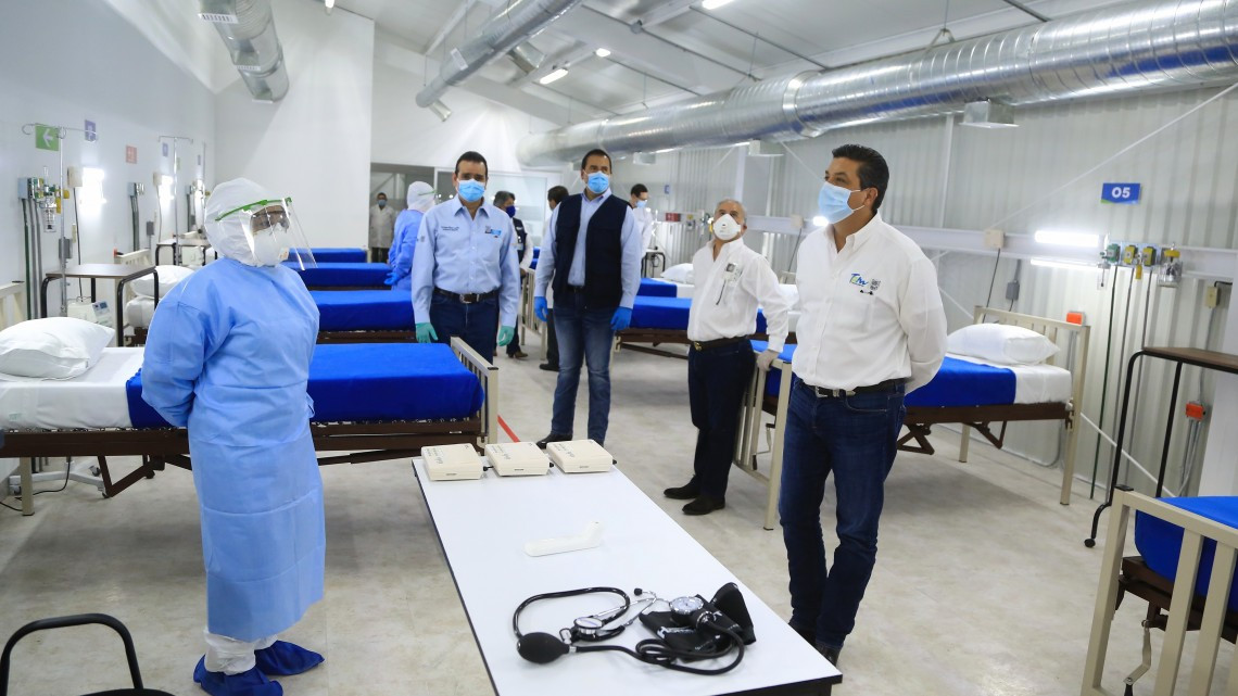 Entrega Gobernador el primer Hospital Temporal COVID-  19