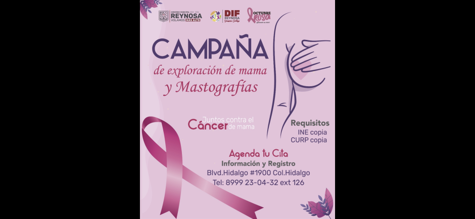 En Octubre Campaña de Exploración y Mastografías 