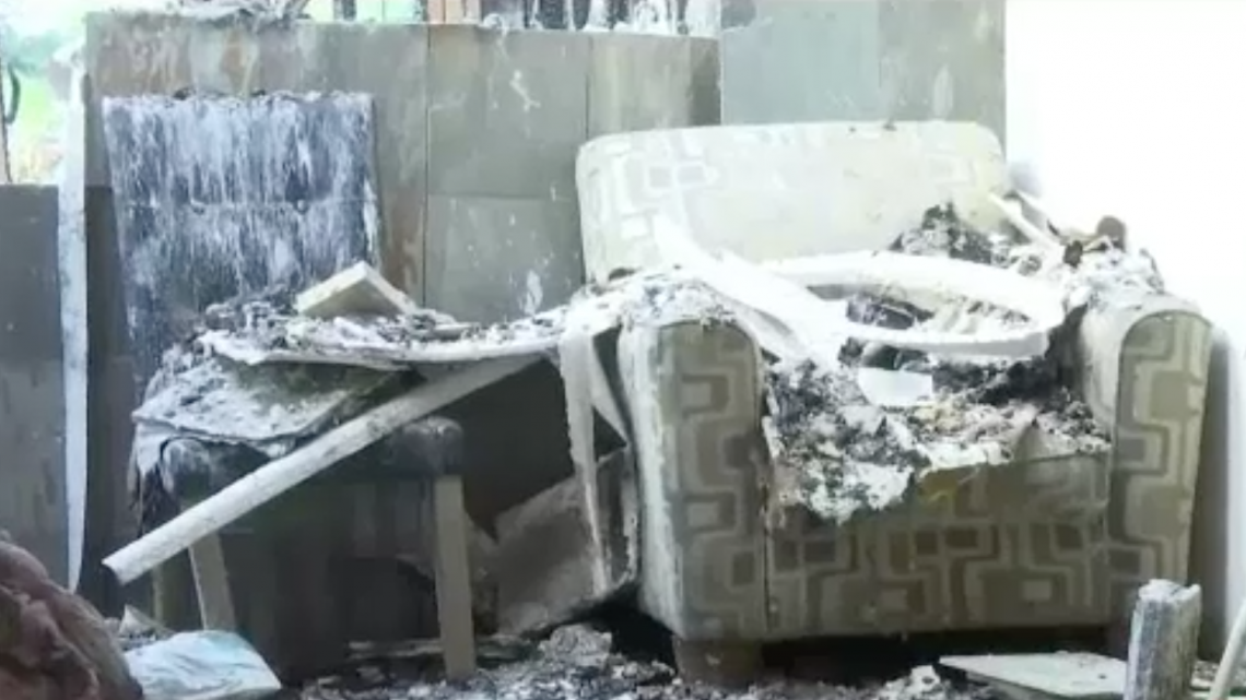 Familia lo pierde todo, tras incendio 