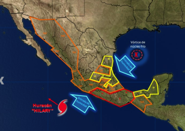 "Hilary" porovocará olas de hasta 3.5 metros