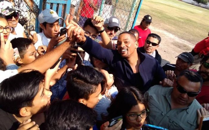 Will Smith sorprende a habitantes de Morelos