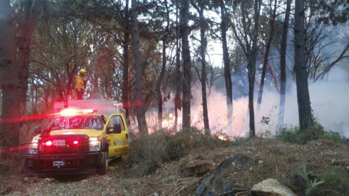 Mantiene Conafor combate contra incendio en Cuernavaca, Morelos