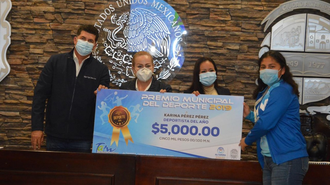 Entrega Alma Laura Amparán Premio Municipal del Deporte 2019