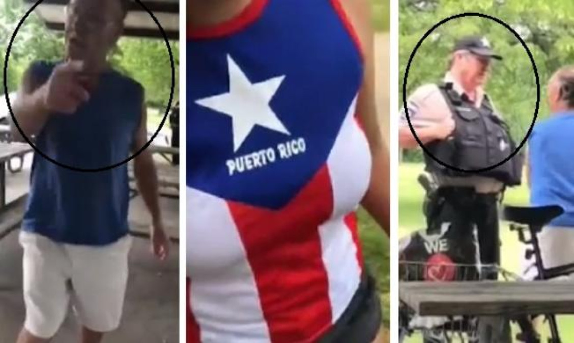 Mujer es acosada por hombre e ignorada por un policía tras vestir una blusa de Puerto Rico