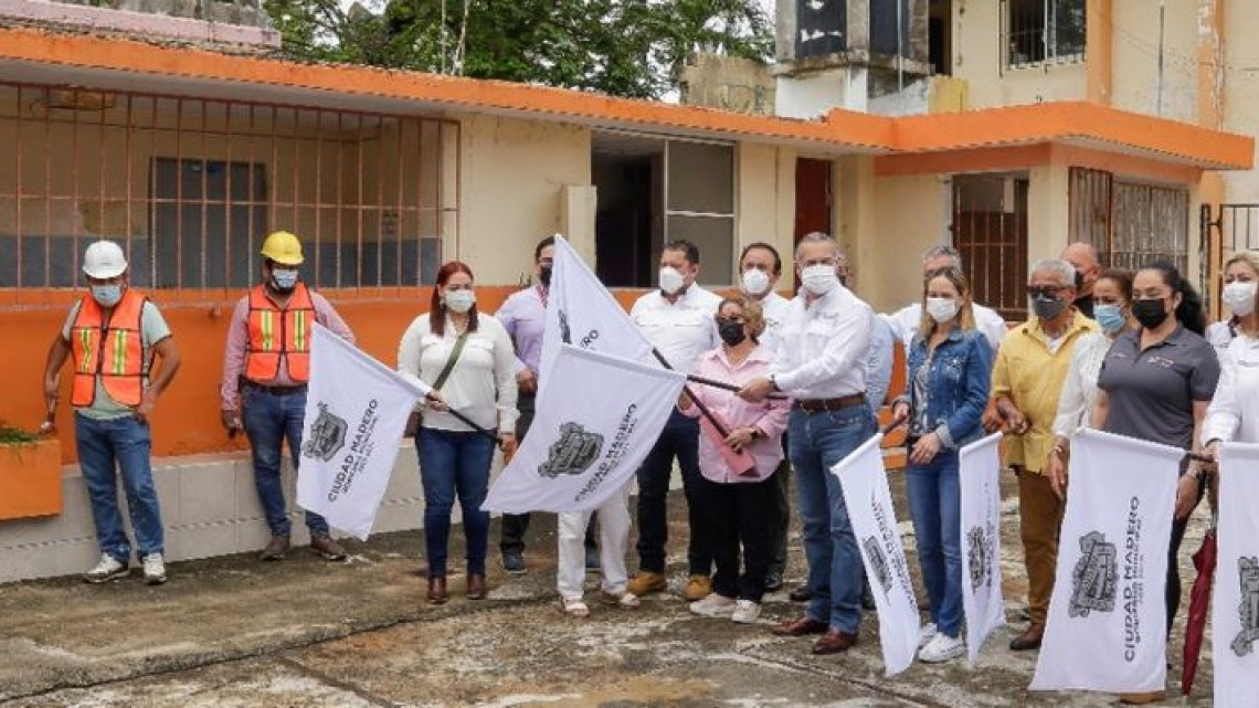 Llevan más obra pública para el sector educativo en Ciudad Madero