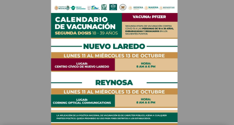 Corning será sede de nueva jornada de vacunación