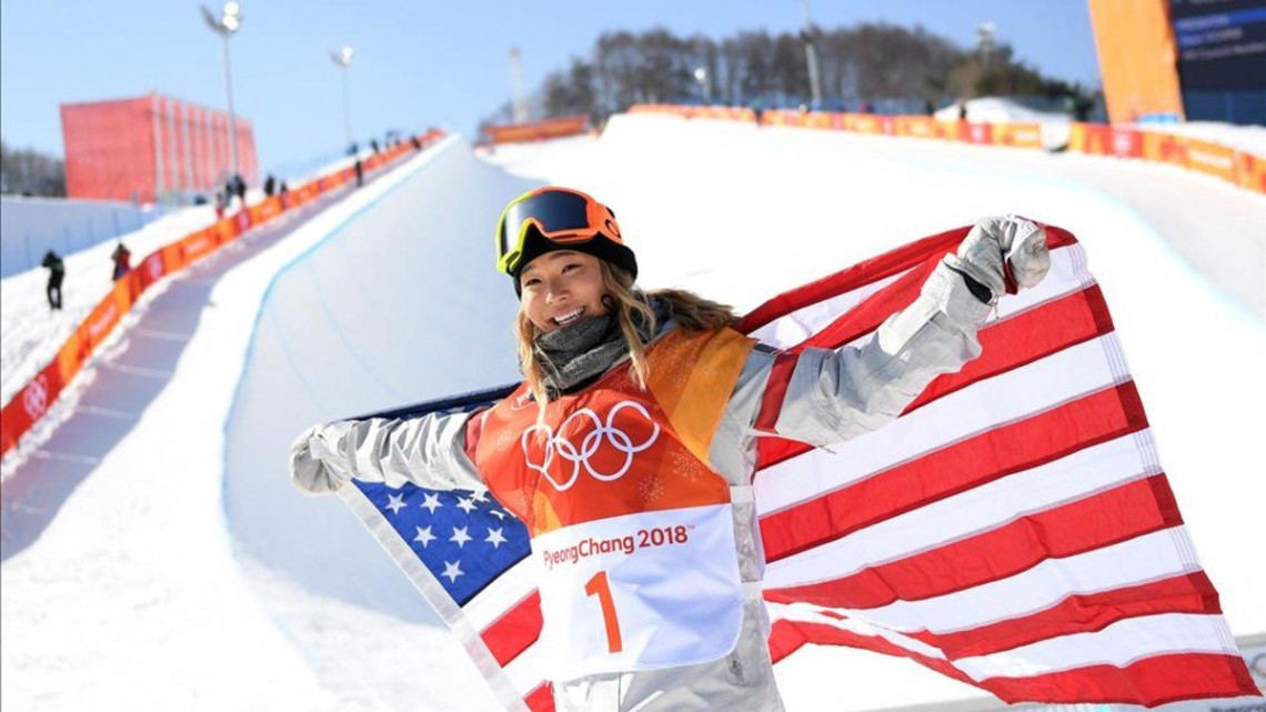 Chloe Kim, con tan solo 17 añitos, consiguió su primer oro olímpico 