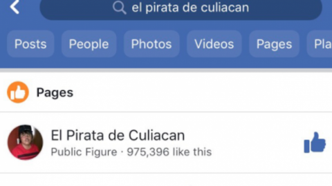 Eliminan página oficial del “Pirata de Culiacán” en Facebook
