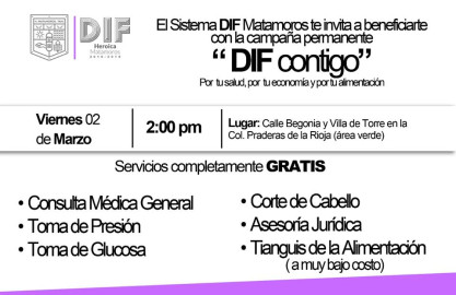Invitan a campaña permanente "DIF Contigo"