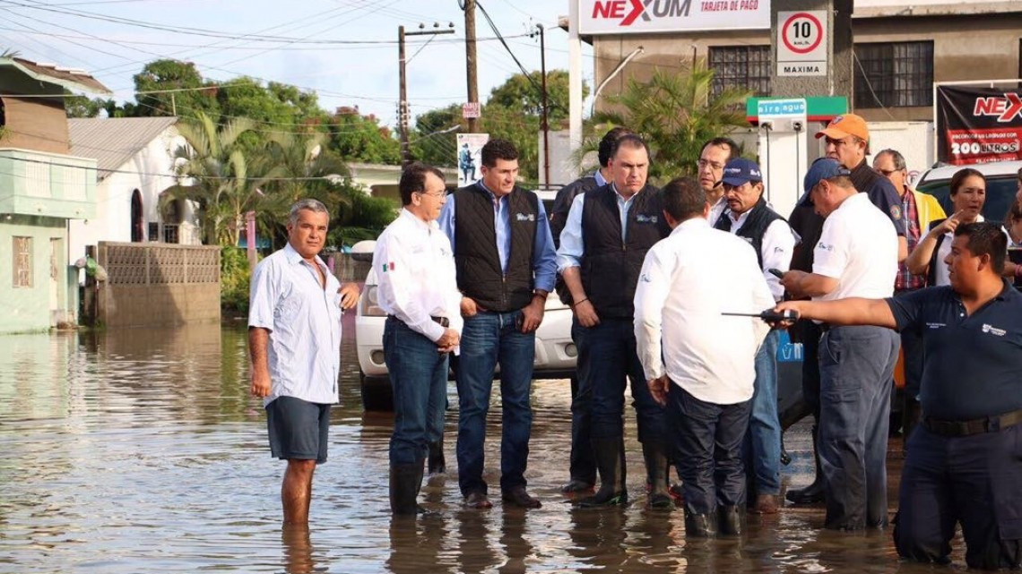 Auxilian 3 niveles de gobierno a damnificados del sur de Tamaulipas