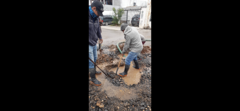 Reparó COMAPA fuga de agua en col. Las Palmas