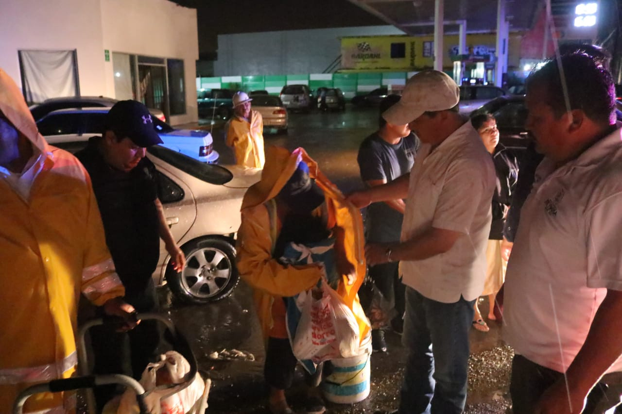 45 personas en albergues por tormenta en Reynosa