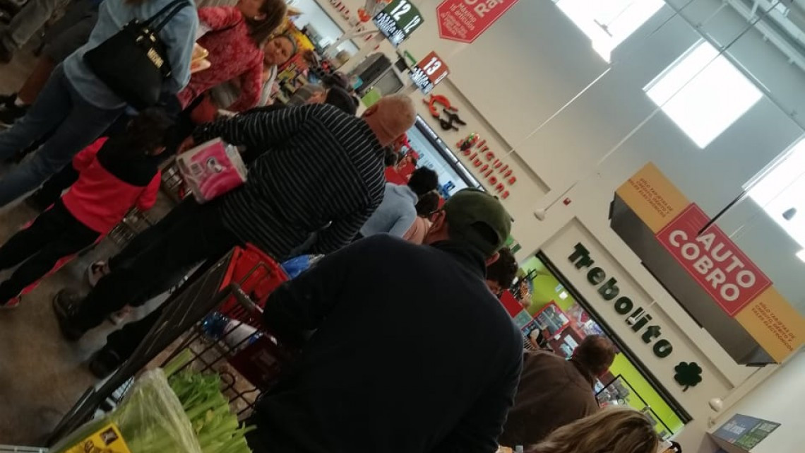 Así es ir al super en Reynosa en cuarentena