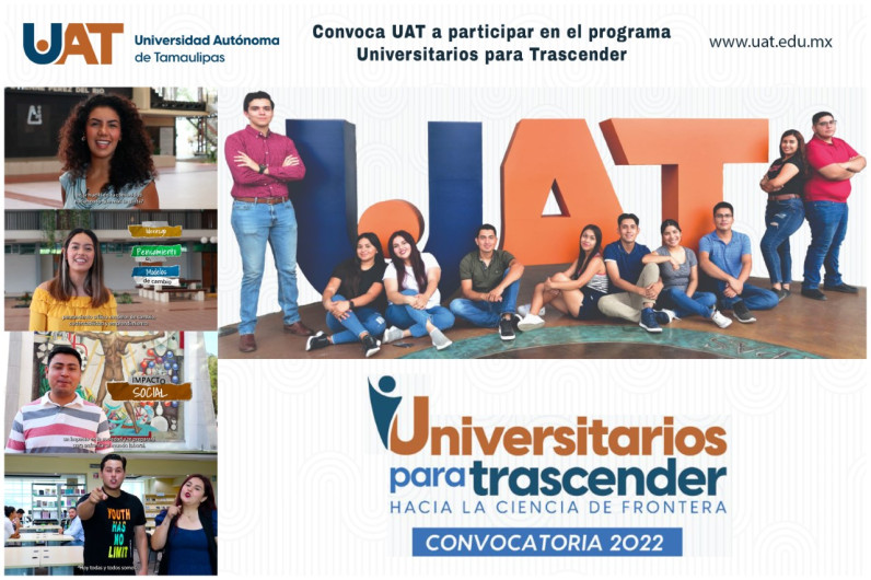 Convoca UAT a participar en el programa Universitarios para Trascender