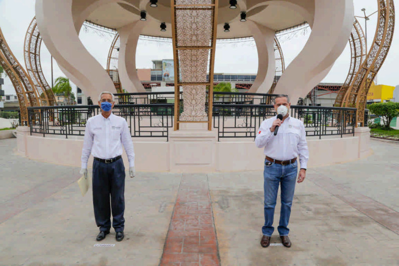 Arranca Adrián Oseguera Reconfiguración de la Plaza Isauro Alfaro, en su segunda etapa